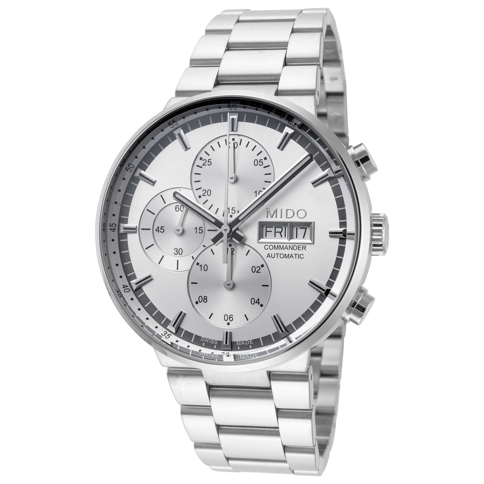 Front view of Mido Commander II Men's Automatic Watch M0144141103100