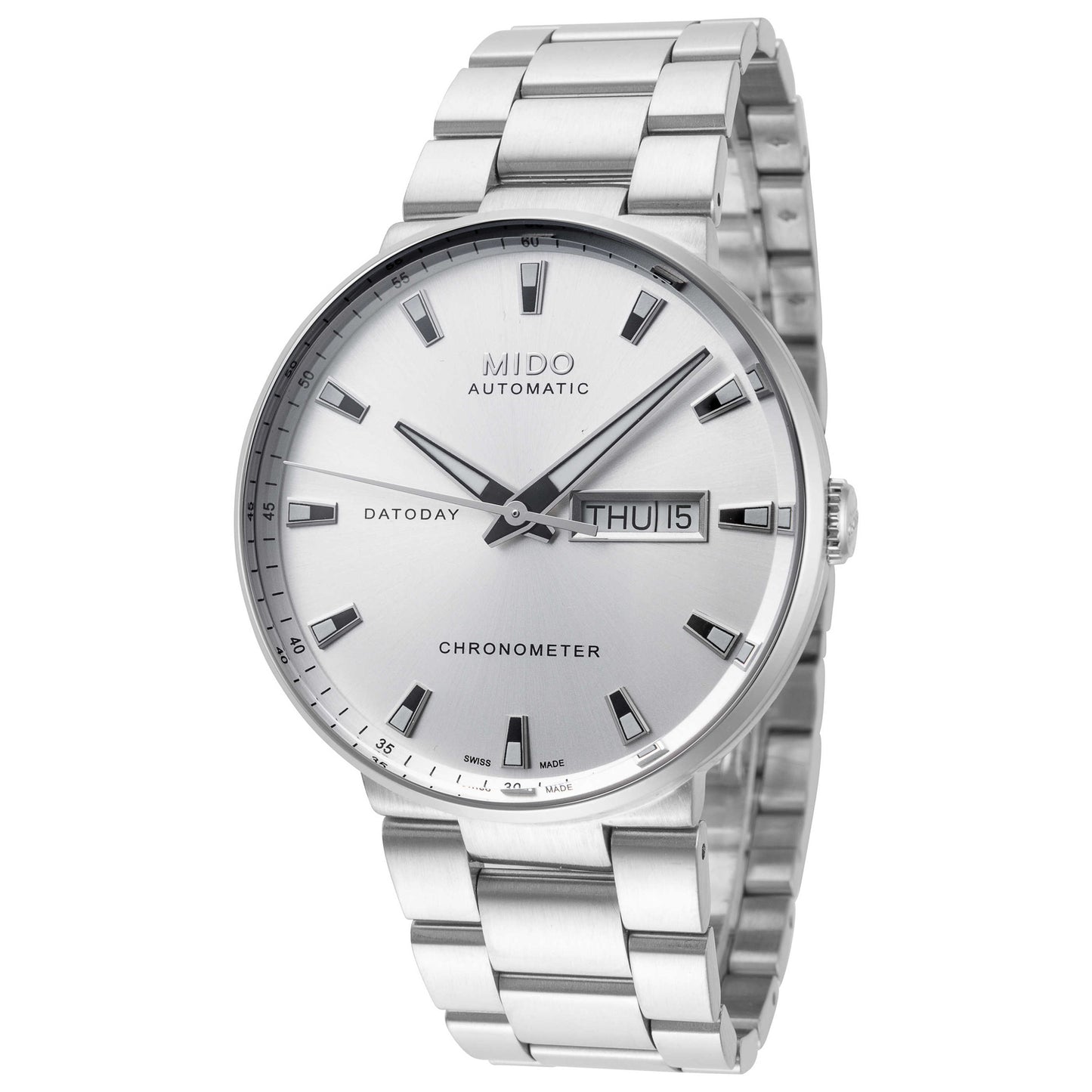 Front view of Mido Commander II Men's Automatic Watch M0144311103100