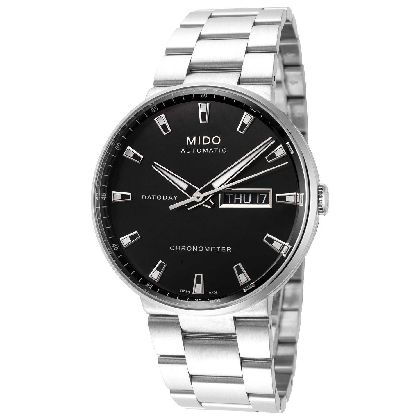 Front view of Mido Commander II Men's Automatic Watch M0144311105100