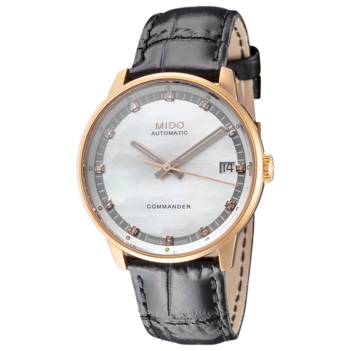 Front view of Mido Commander II Women's Automatic Watch M0162073611600