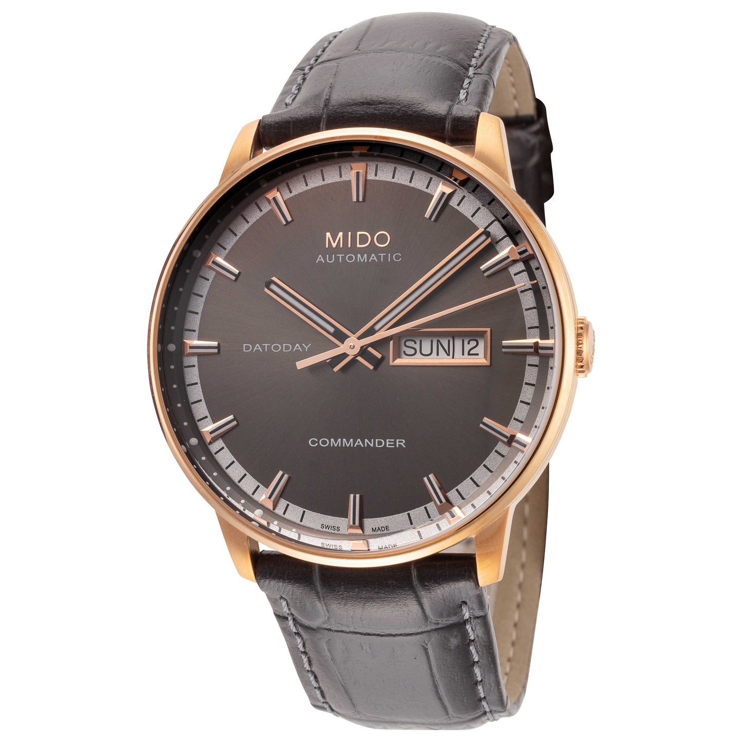 Front view of Mido Commander Men's Automatic Watch M0164303606180