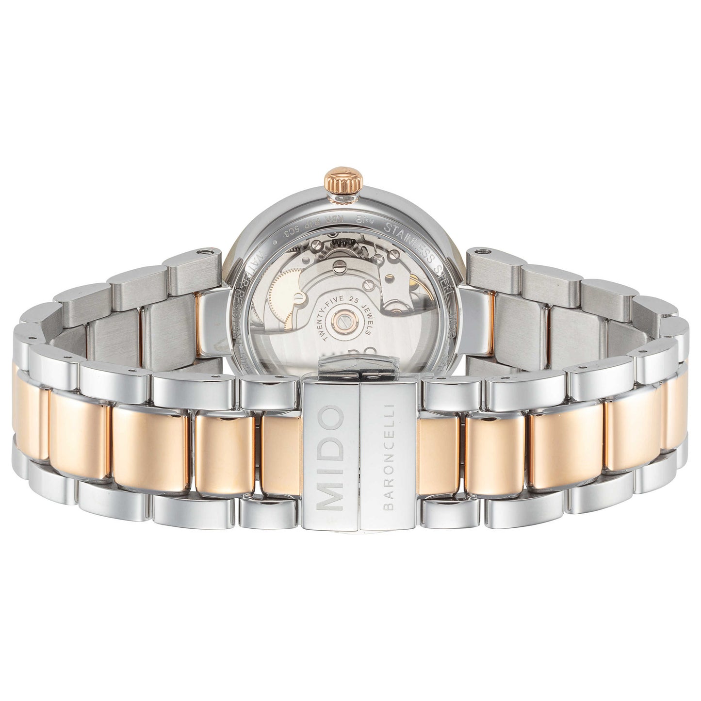 Back view of Mido Baroncelli Donna Women's Automatic Watch M0222072203110