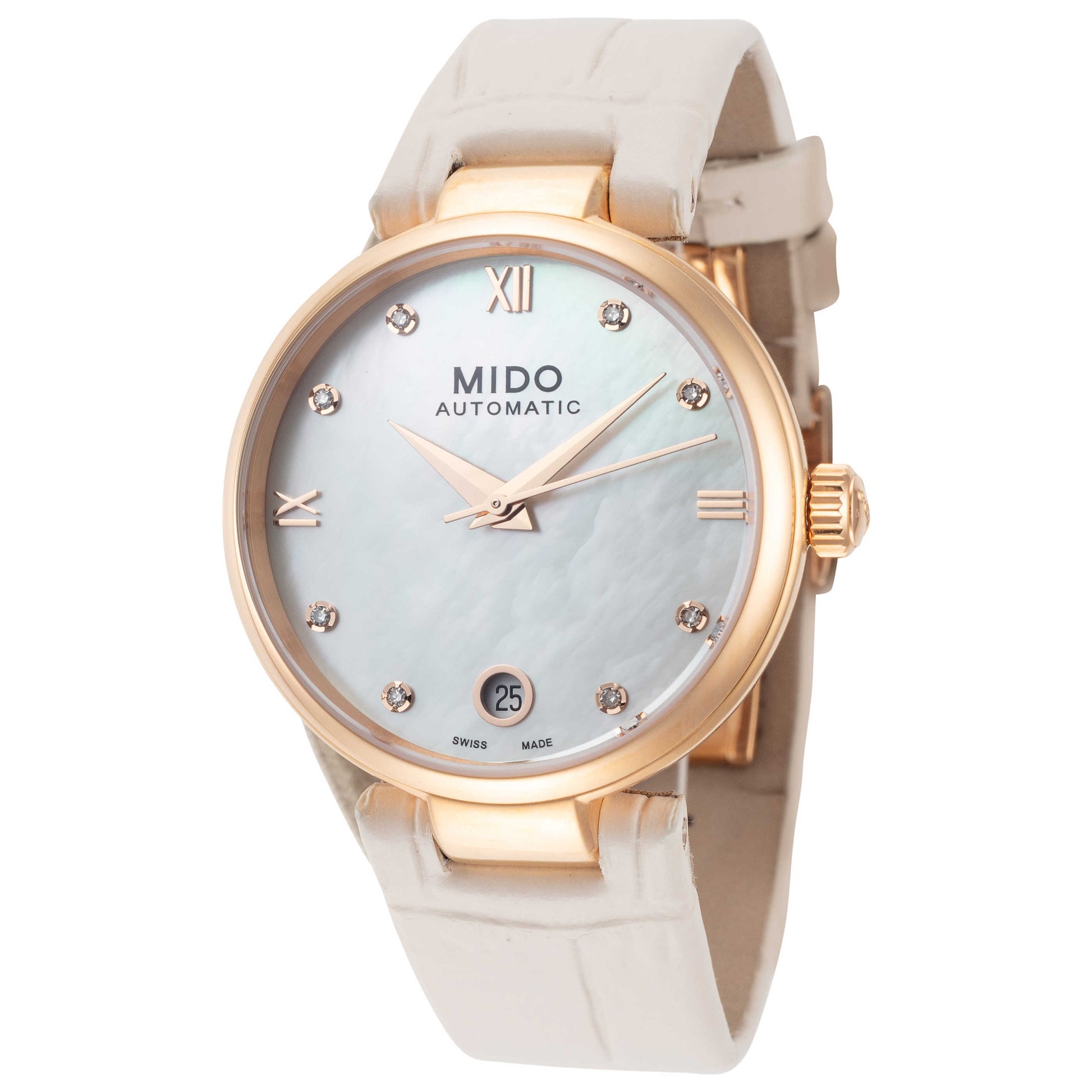 Front view of Mido Baroncelli II Women's Automatic Watch M0222073611611