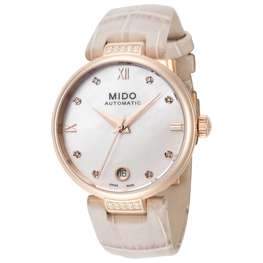 Front view of Mido Baroncelli II Women's Automatic Watch M0222076611612
