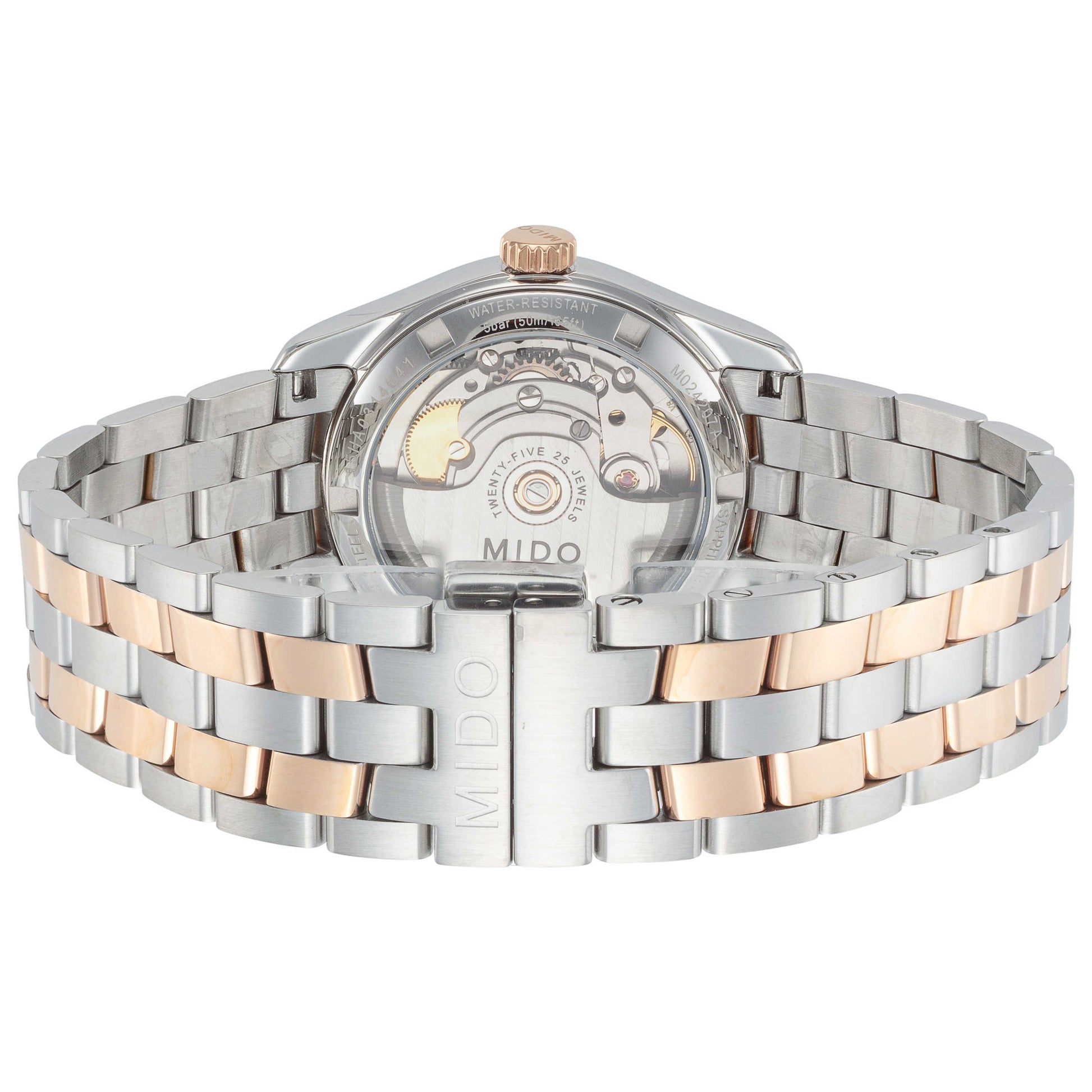 Back view of Mido Belluna II Women's Automatic Watch M0242072203300