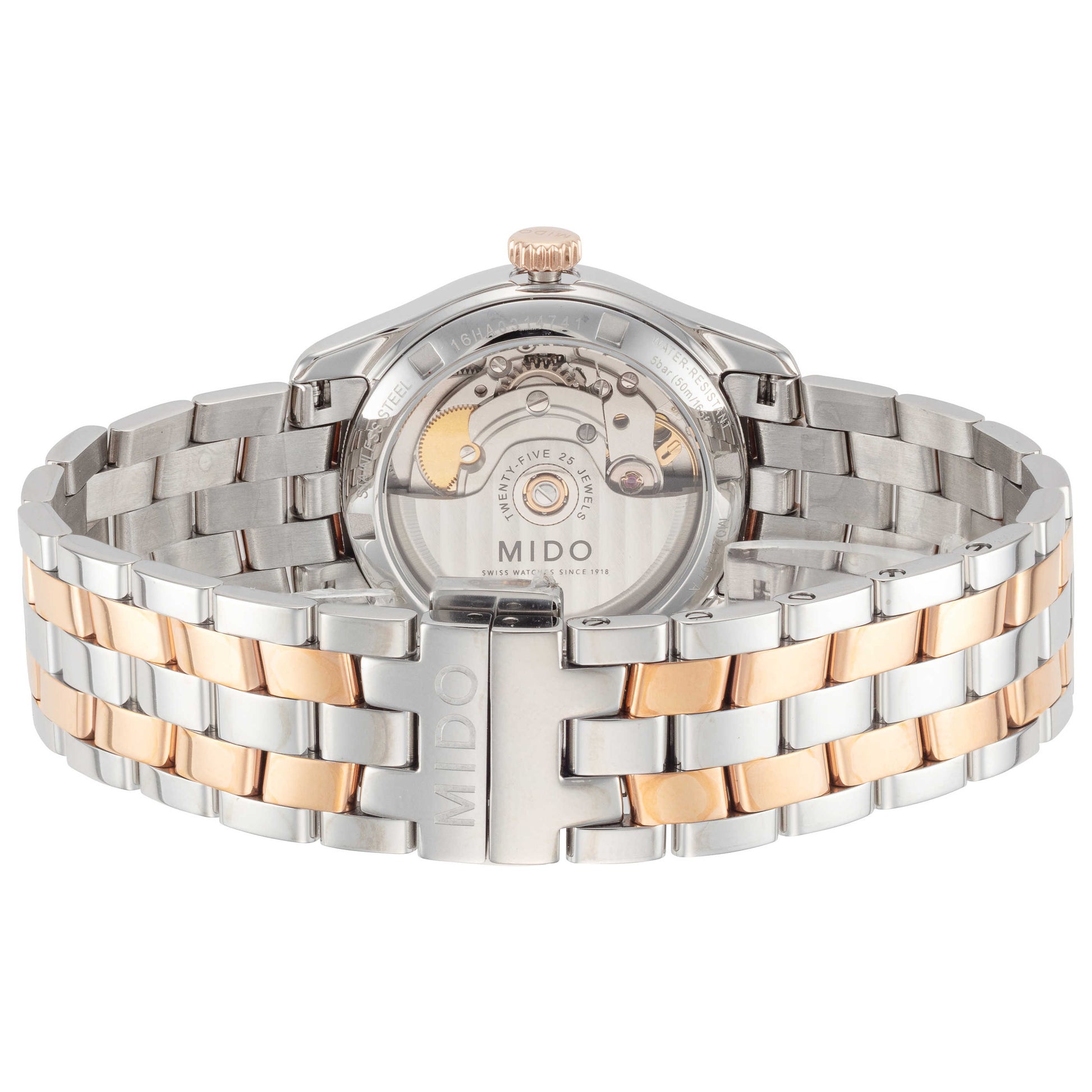 Back view of Mido Belluna II Women's Automatic Watch M0242072203600