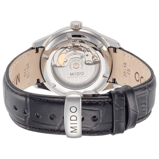 Back view of Mido Belluna II Men's Automatic Watch M0244071603300