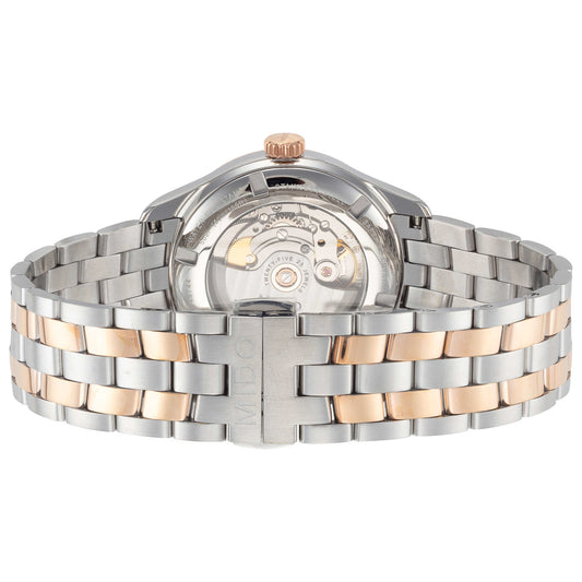 Back view of Mido Belluna II Men's Automatic Watch M0244072203100