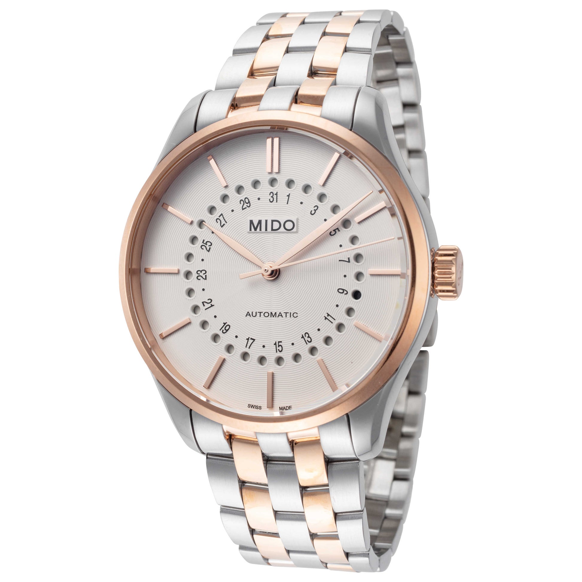 Front view of Mido Belluna II Men's Automatic Watch M0244072203109