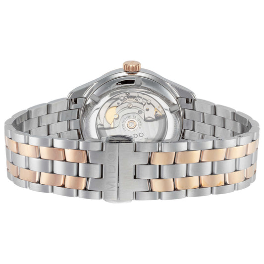 Back view of Mido Belluna II Men's Automatic Watch M0244072203300
