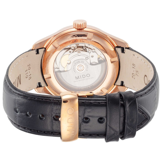 Back view of Mido Belluna II Men's Automatic Watch M0244073603100