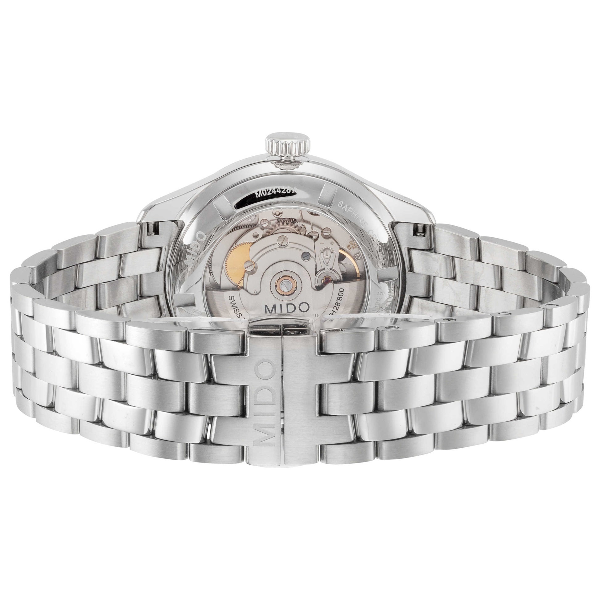 Back view of Mido Belluna II Men's Automatic Watch M0244281103100