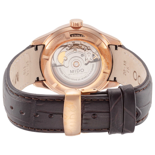 Back view of Mido Belluna II Men's Automatic Watch M0244283603100