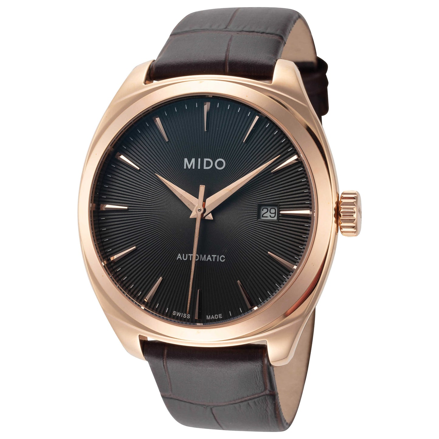 Front view of Mido Belluna Royal Men's Automatic Watch M0245073606100