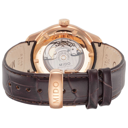 Back view of Mido Belluna II Men's Automatic Watch M0246303606100