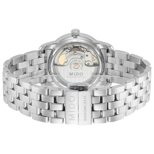 Back view of Mido Smiling Moon Women's Automatic Watch M0272071101001