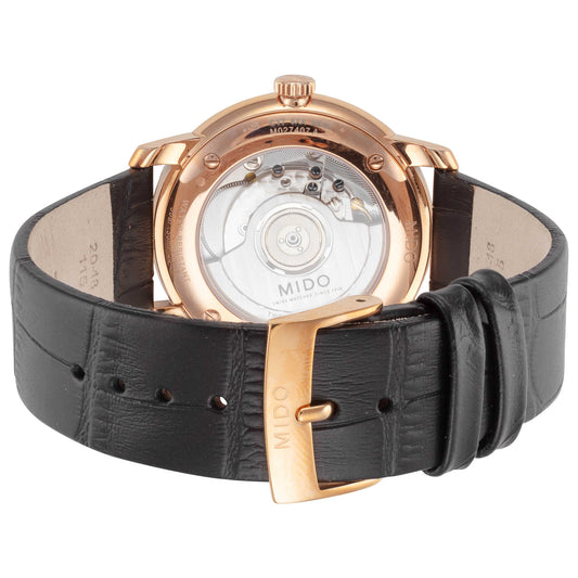 Back view of Mido Baroncelli III Men's Automatic Watch M0274073601300