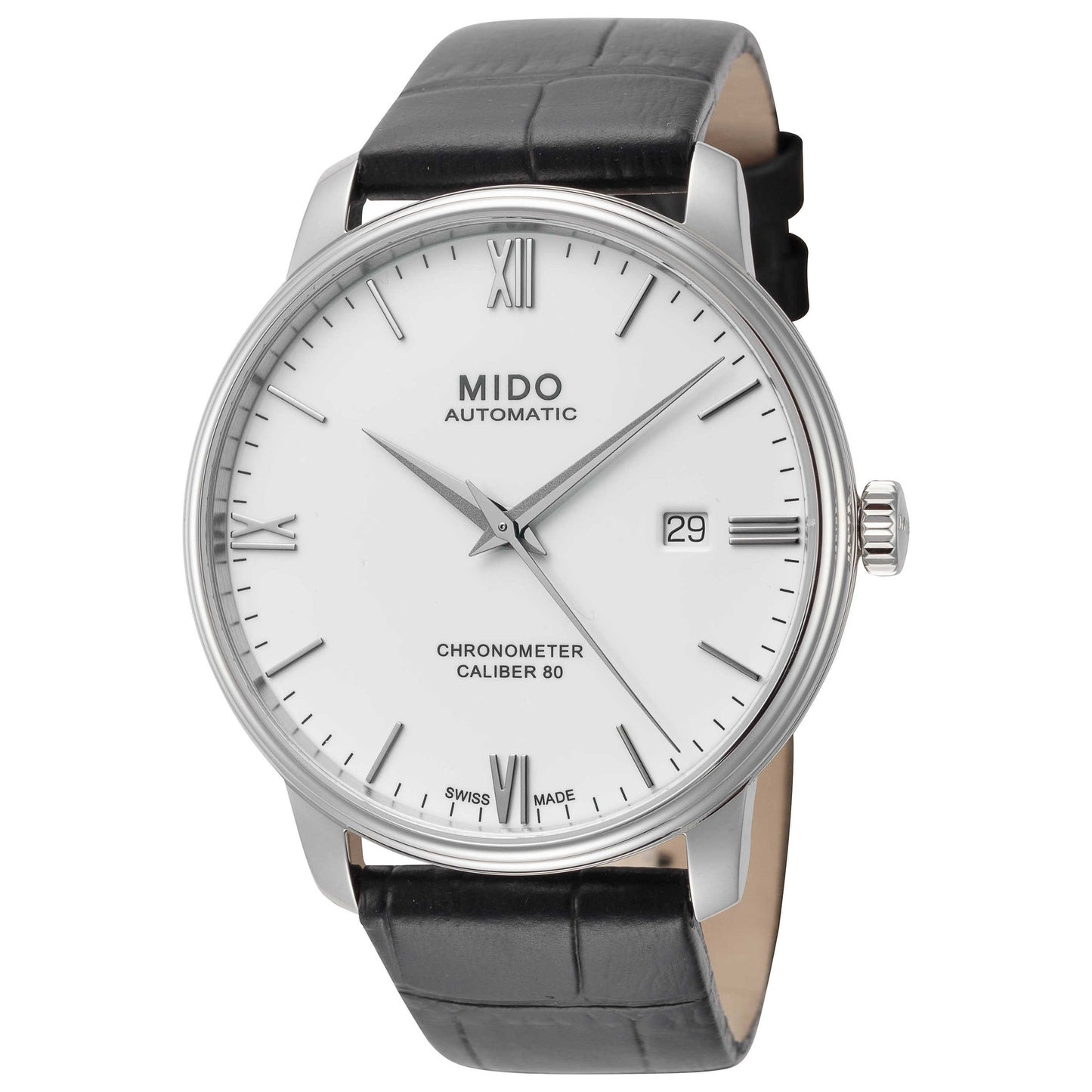 Front view of Mido Baroncelli SI Men's Automatic Watch M0274081601800