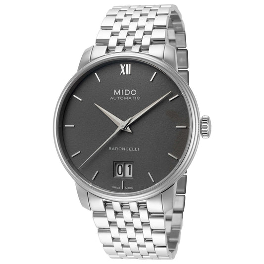 Front view of Mido Baroncelli III Men's Automatic Watch M0274261108800