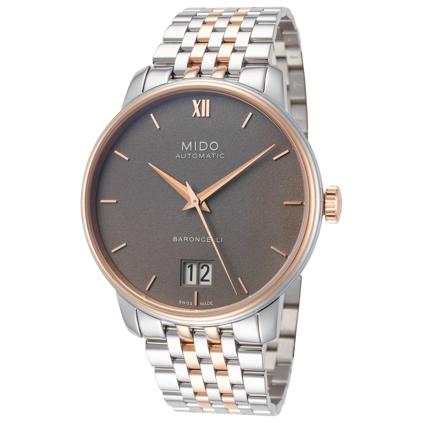 Front view of Mido Baroncelli Men's Automatic Watch M0274262208800