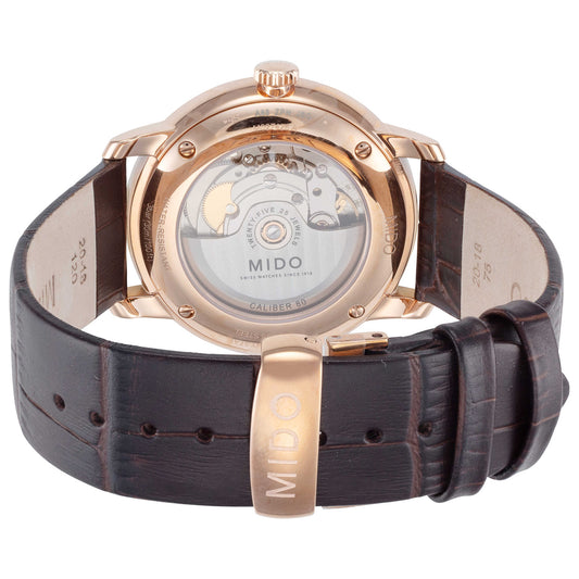 Back view of Mido Baroncelli Men's Automatic Watch M0274263608800