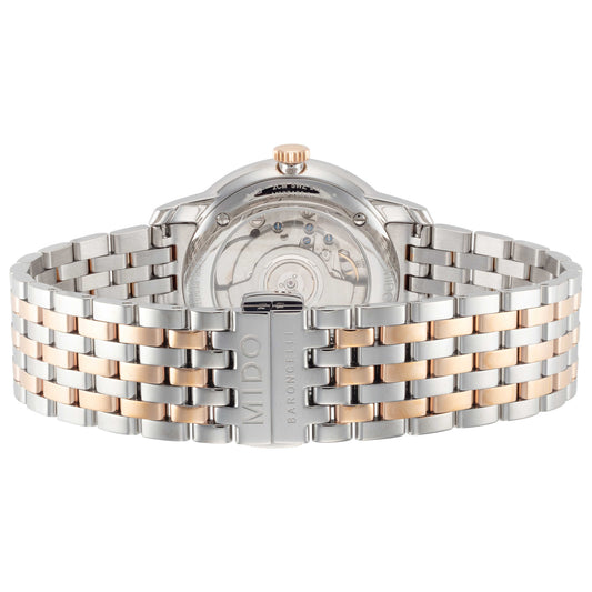 Back view of Mido Baroncelli Men's Automatic Watch M0274282201300