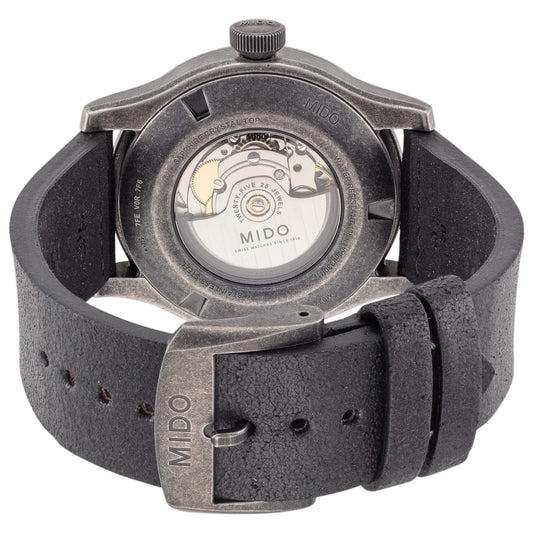Back view of Mido Multifort Men's Automatic Watch M0326073605009