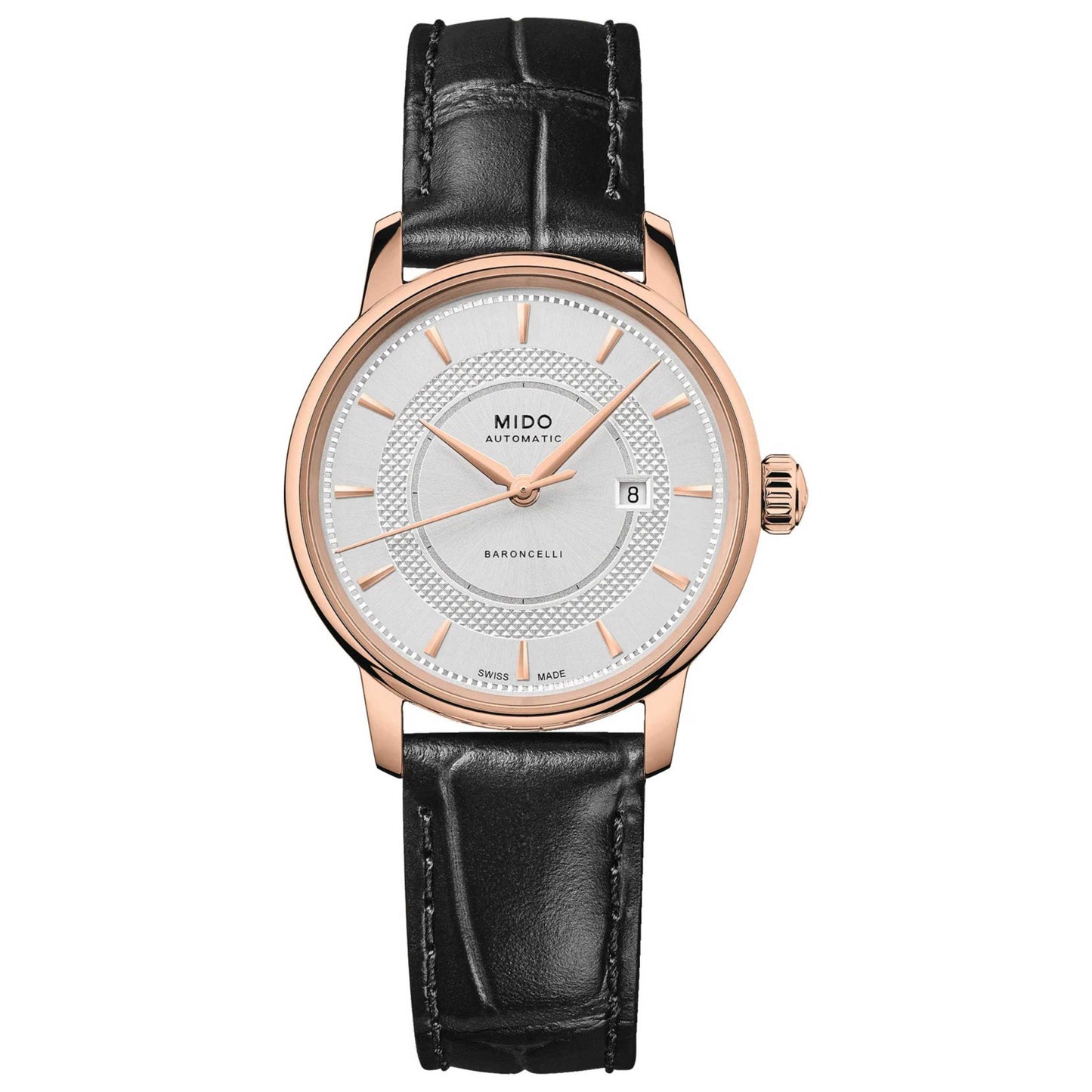 Front view of Mido Baroncelli Women's Automatic Watch M0372073603101