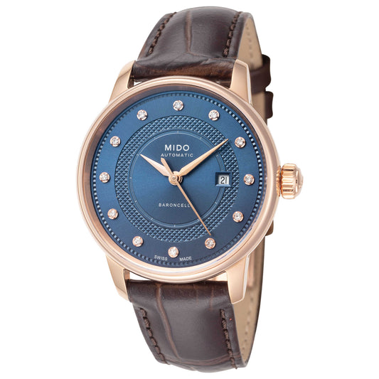 Front view of Mido Baroncelli Women's Automatic Watch M0372073604601
