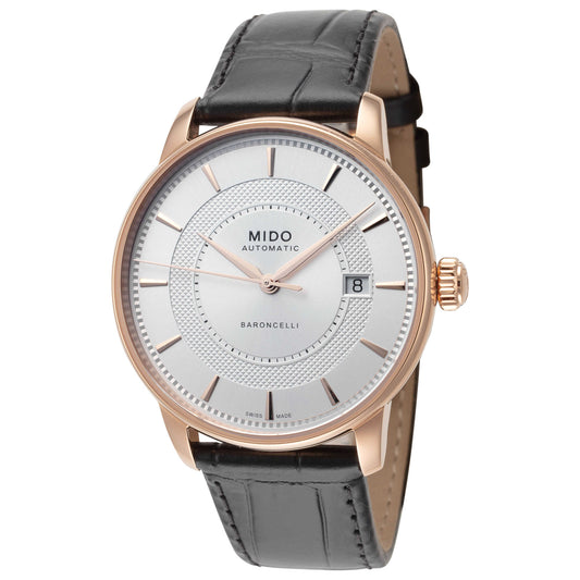 Front view of Mido Baroncelli Men's Automatic Watch M0374073603101