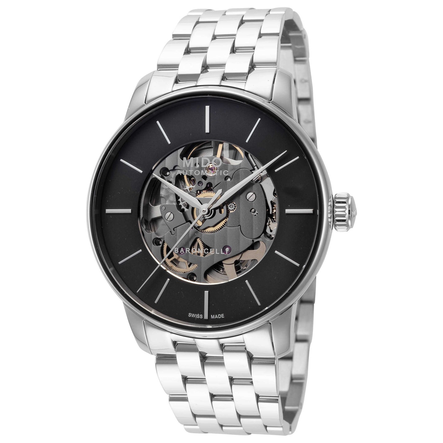 Front view of Mido Baroncelli Men's Automatic Watch M0374361106100