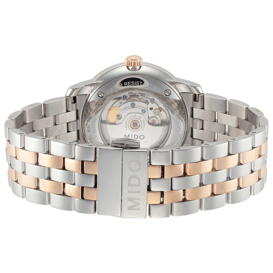 Back view of Mido Baroncelli Jubilee Men's Automatic Watch M0376082206200