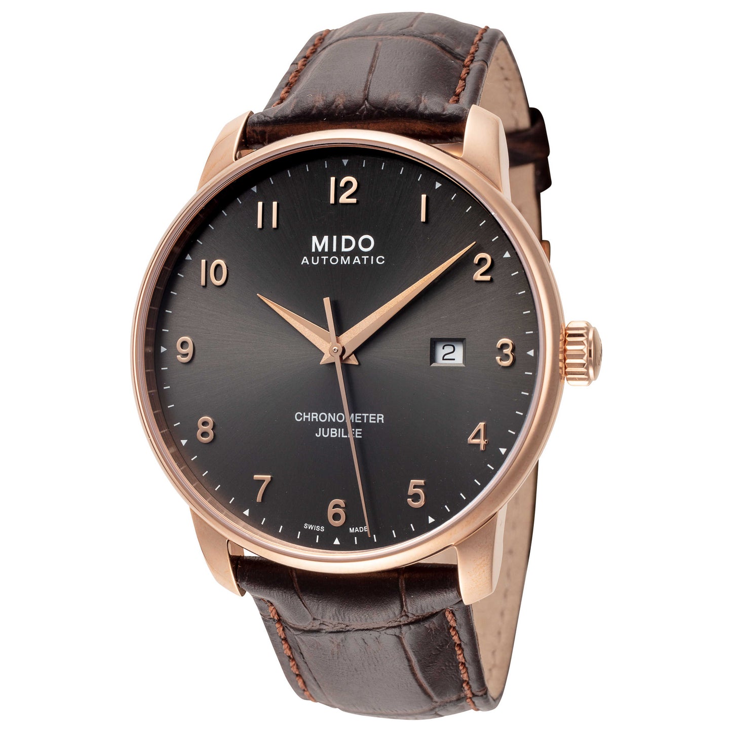 Front view of Mido Baroncelli Jubilee Men's Automatic Watch M0376083606200
