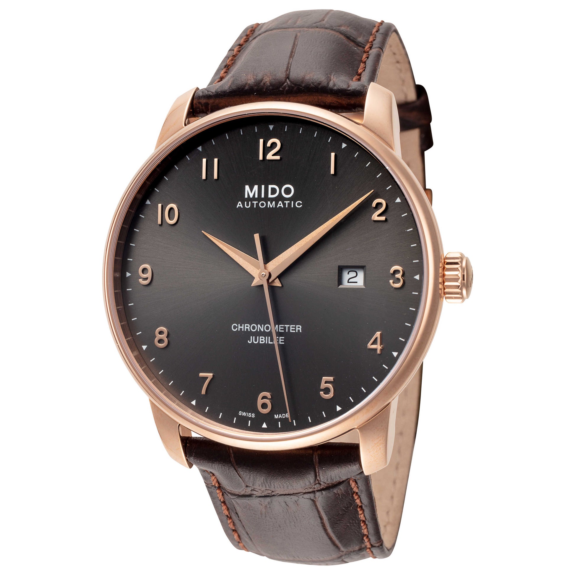 Front view of Mido Baroncelli Jubilee Men's Automatic Watch M0376083606200