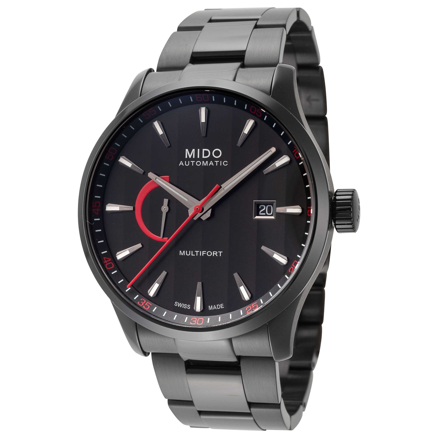 Front view of Mido Multifort Men's Automatic Watch M0384243305100