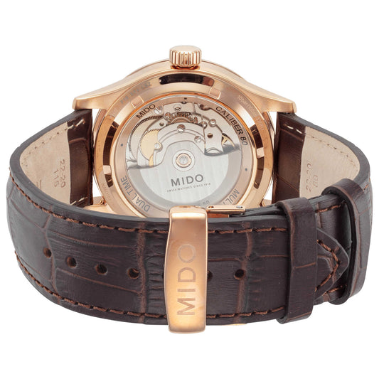 Back view of Mido Multifort Men's Automatic Watch M0384293606100