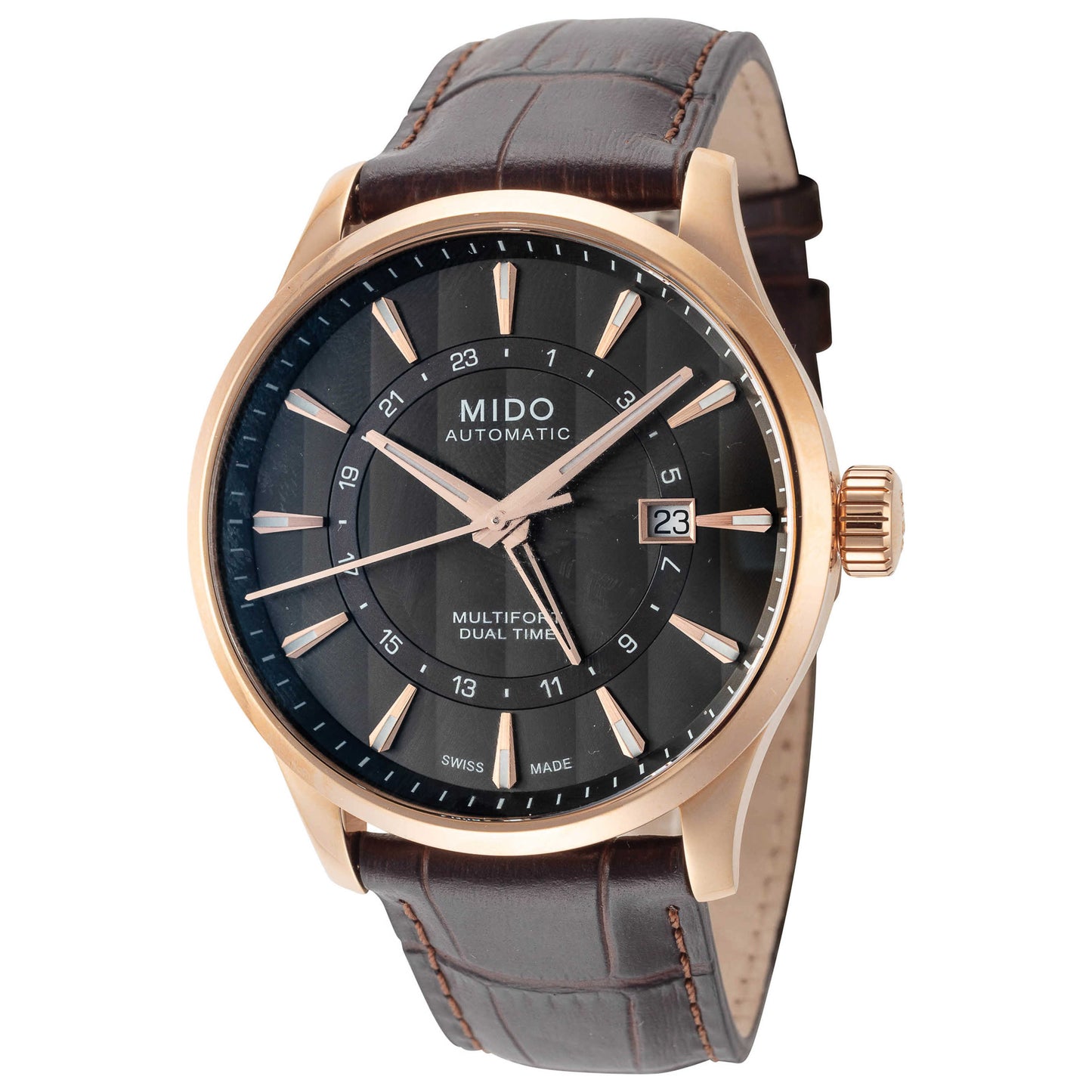 Front view of Mido Multifort Men's Automatic Watch M0384293606100
