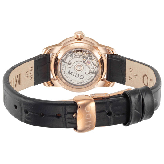 Back view of Mido Baroncelli II Women's Automatic Watch M0390073601300