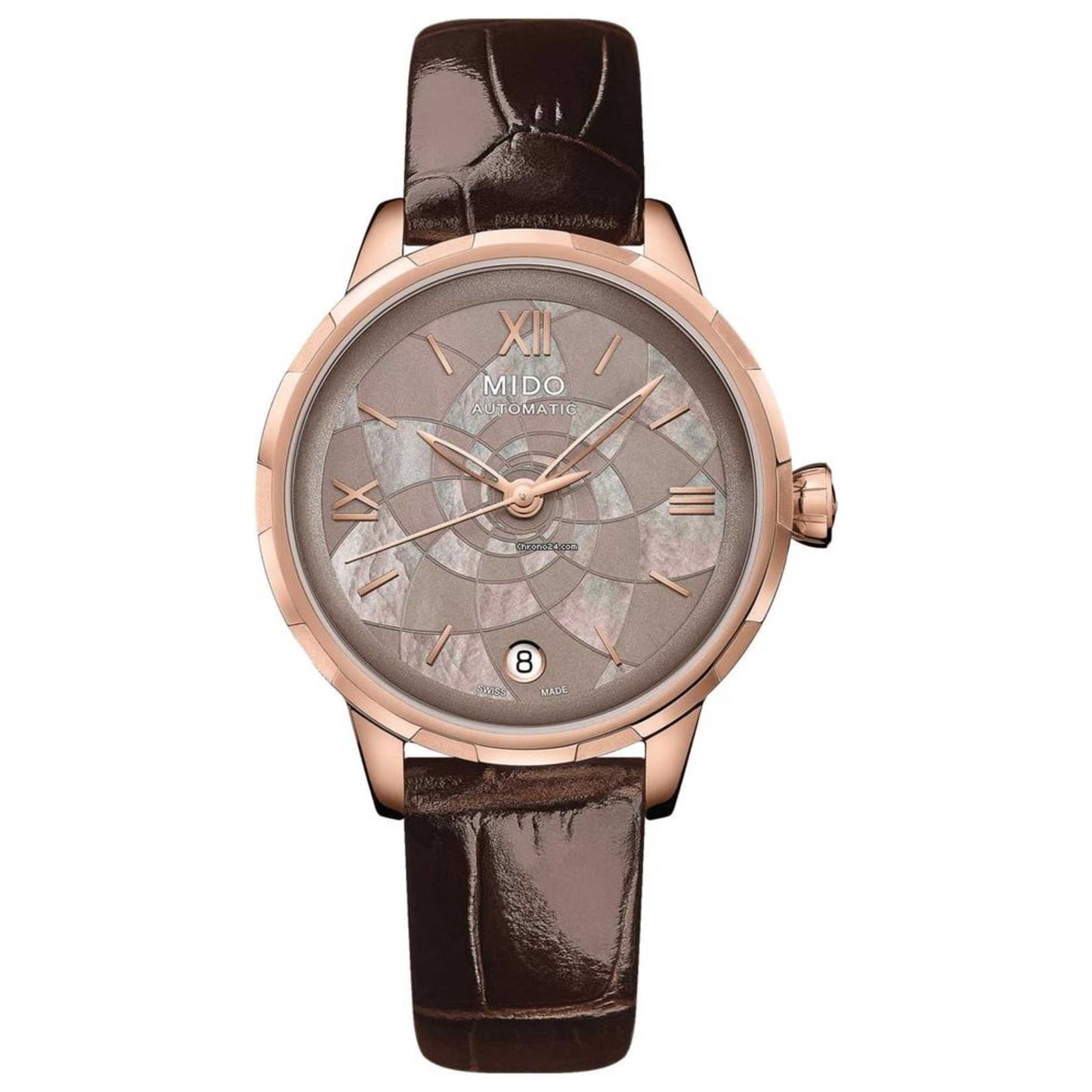 Front view of Mido Rainflower Women's Automatic Watch M0432073616800