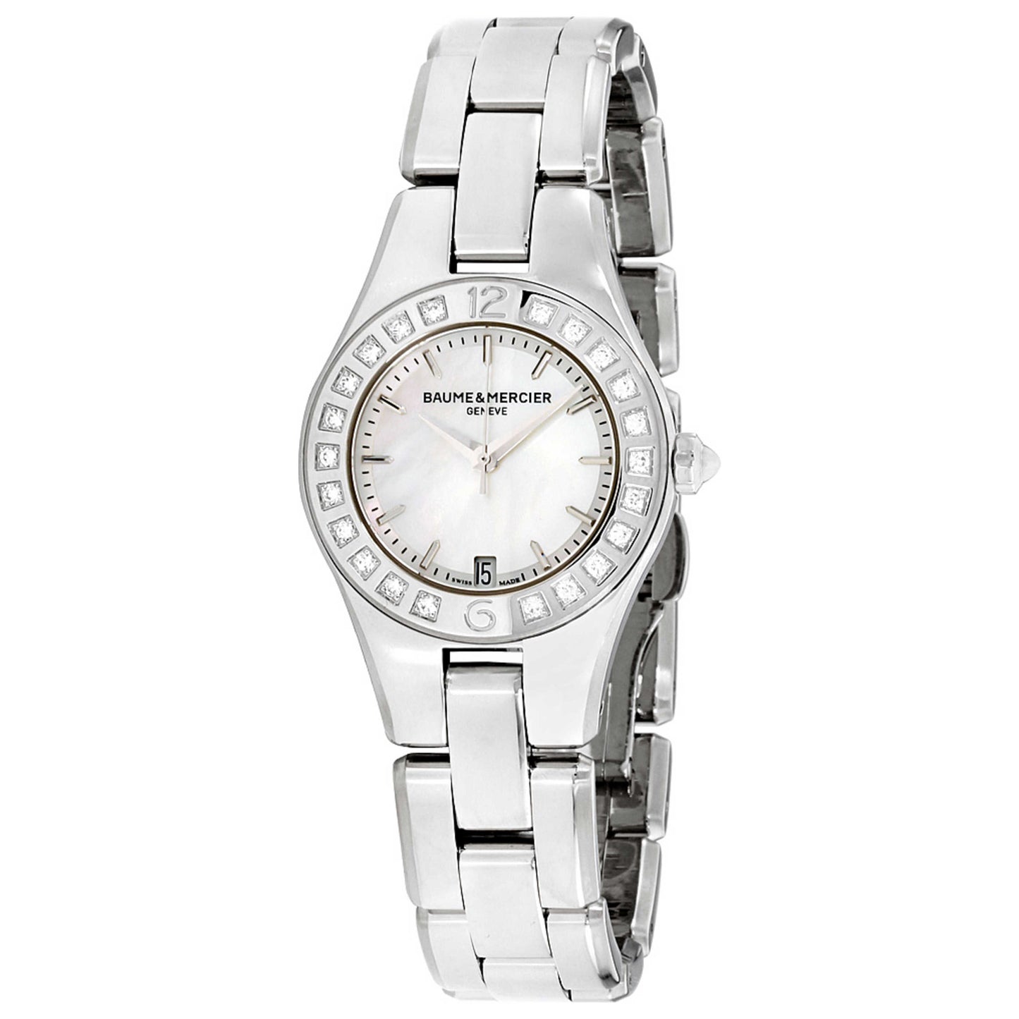 Front view of Baume and Mercier Linea Women's Quartz Watch M0A10078