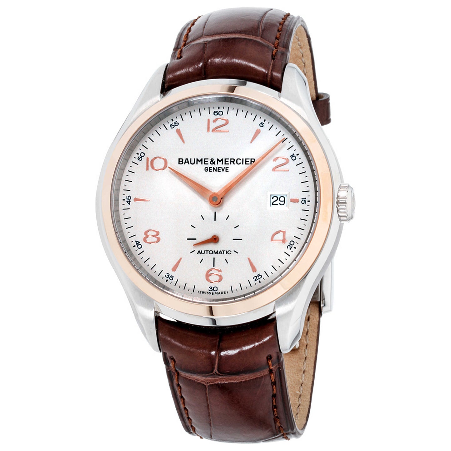 Front view of Baume and Mercier Clifton Men's Automatic Watch M0A10139