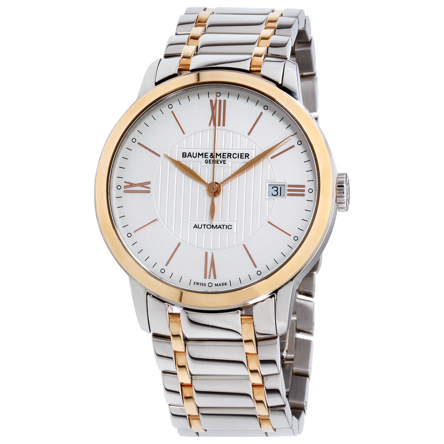 Front view of Baume and Mercier Classima Men's Automatic Watch M0A10217
