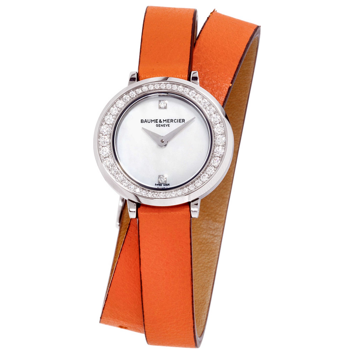 Front view of Baume and Mercier Promesse Core Women's Quartz Watch M0A10290