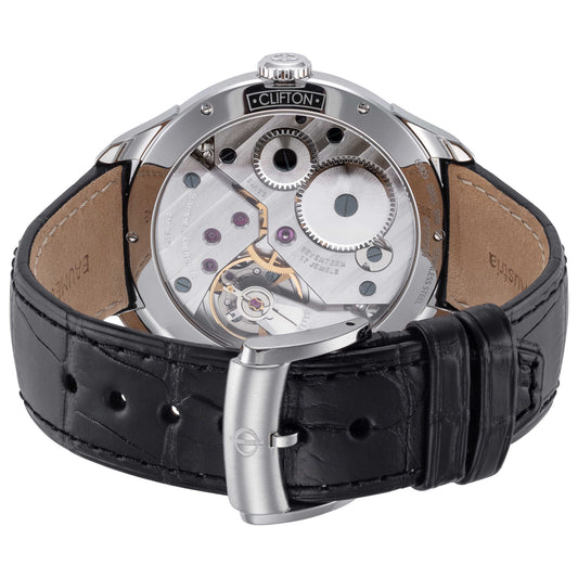 Back view of Baume and Mercier Clifton Men's Manual-Wind Watch M0A10363