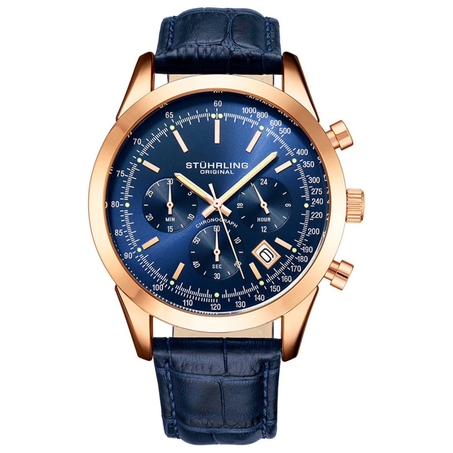 Front view of Stuhrling Monaco Men's Quartz Watch M13865