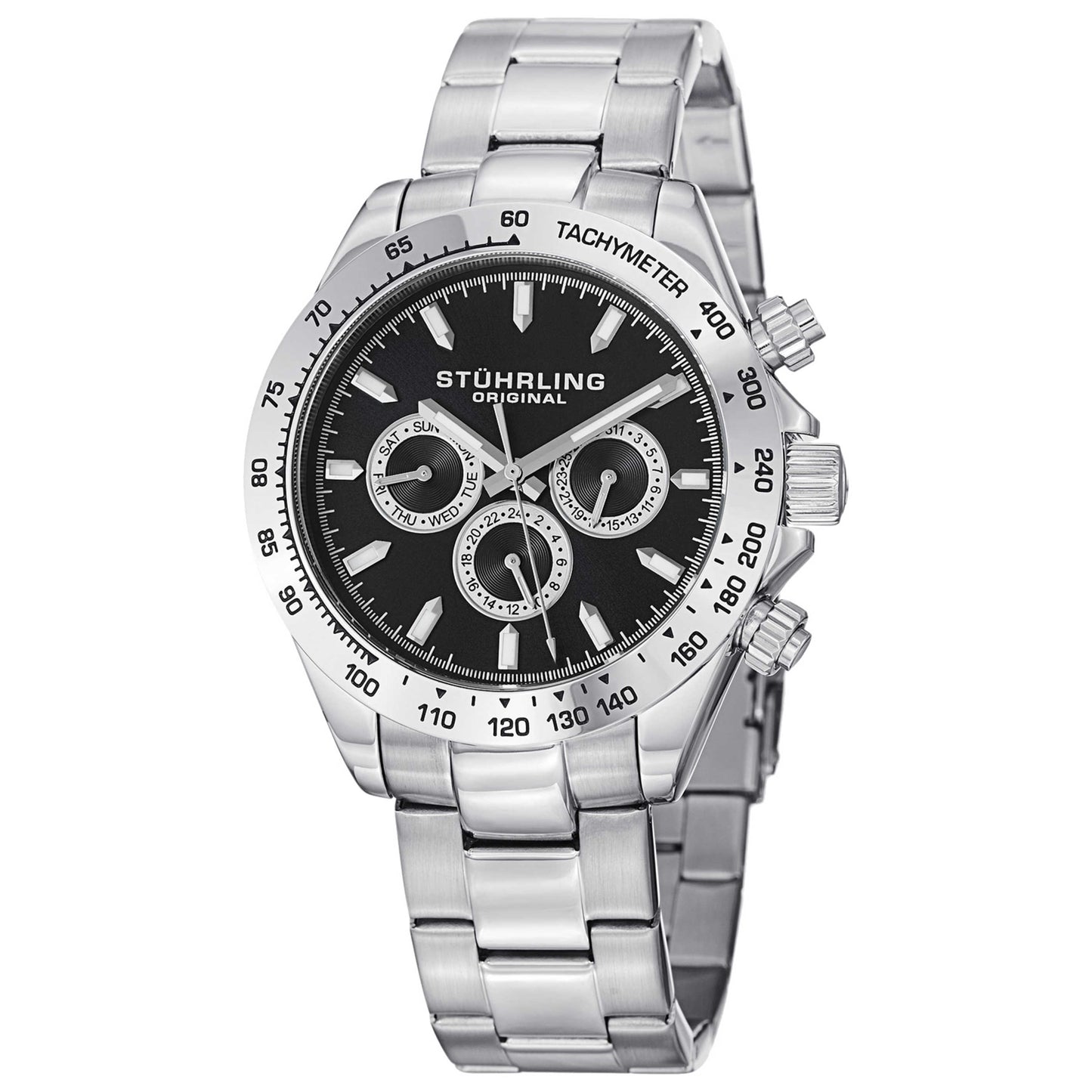 Front view of Stuhrling Monaco Men's Quartz Watch M14651