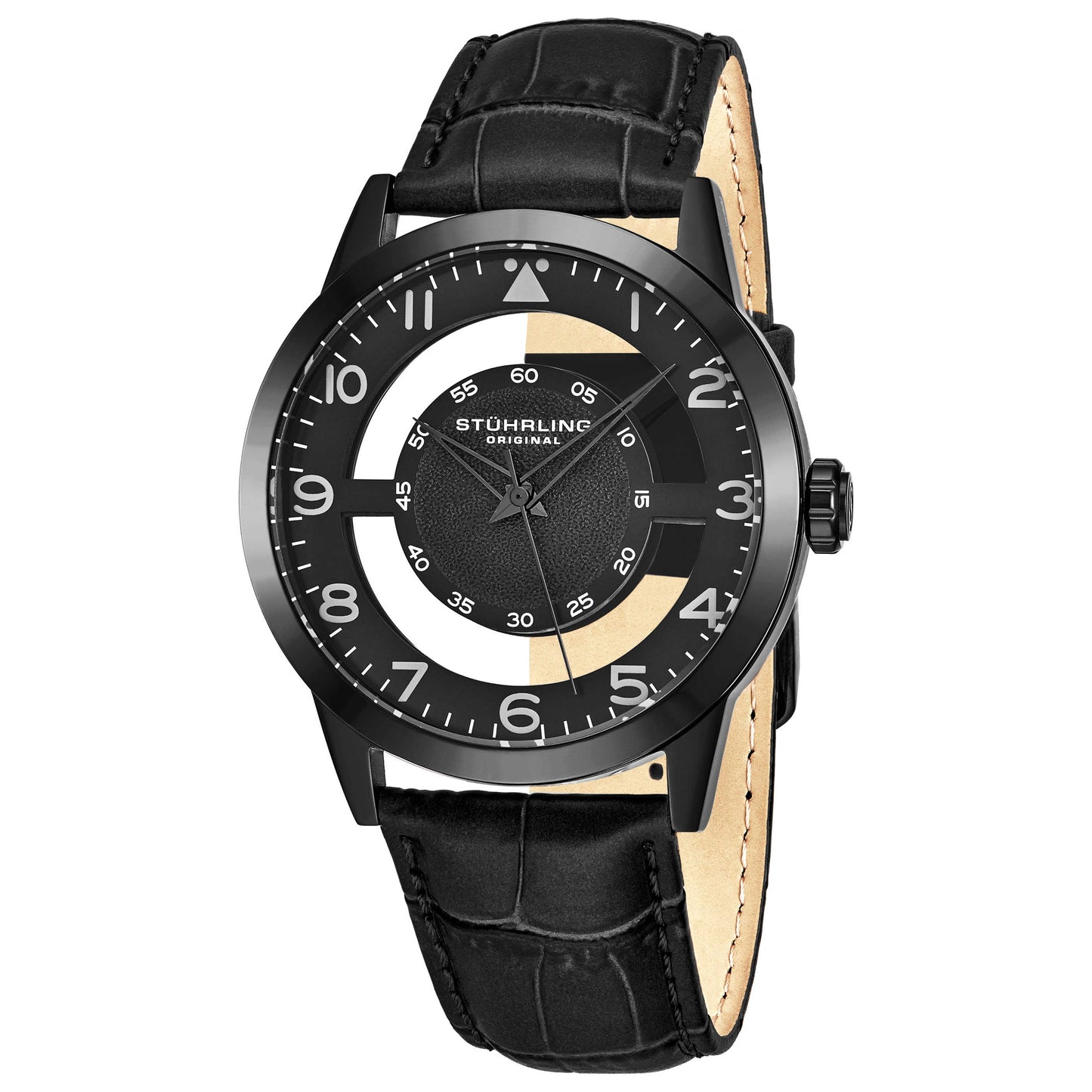 Front view of Stuhrling Aviator Men's Quartz Watch M14707