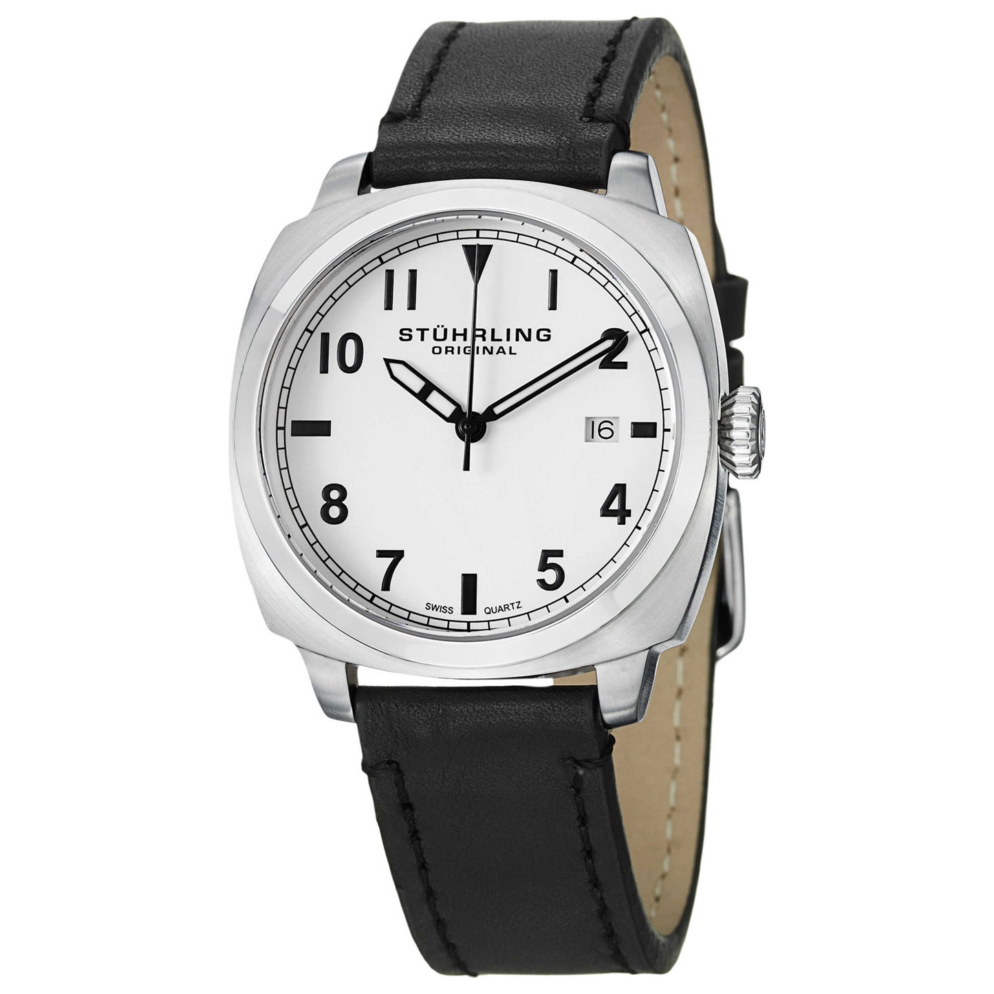 Front view of Stuhrling Aviator Men's Quartz Watch M14777