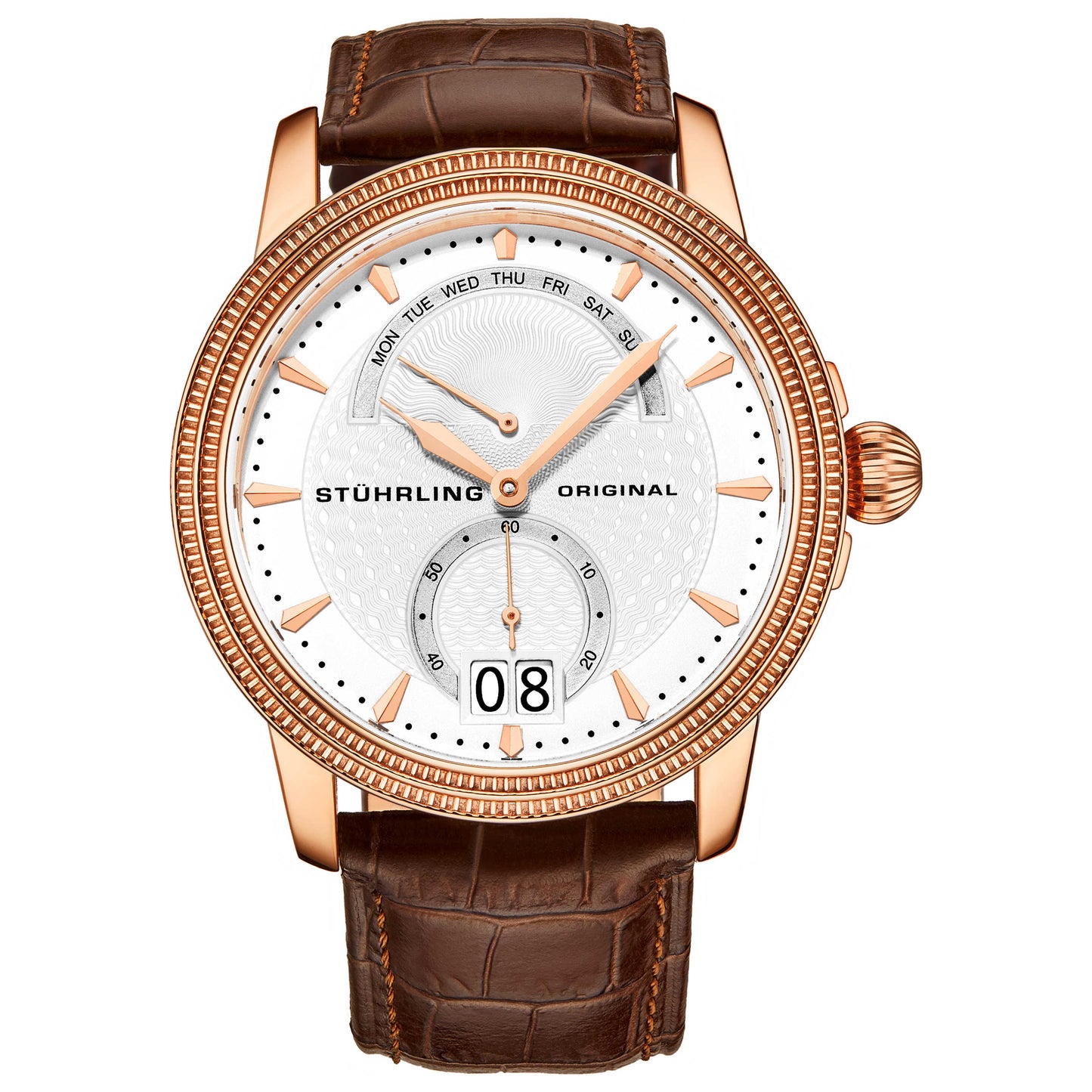 Front view of Stuhrling Symphony Men's Quartz Watch M14798