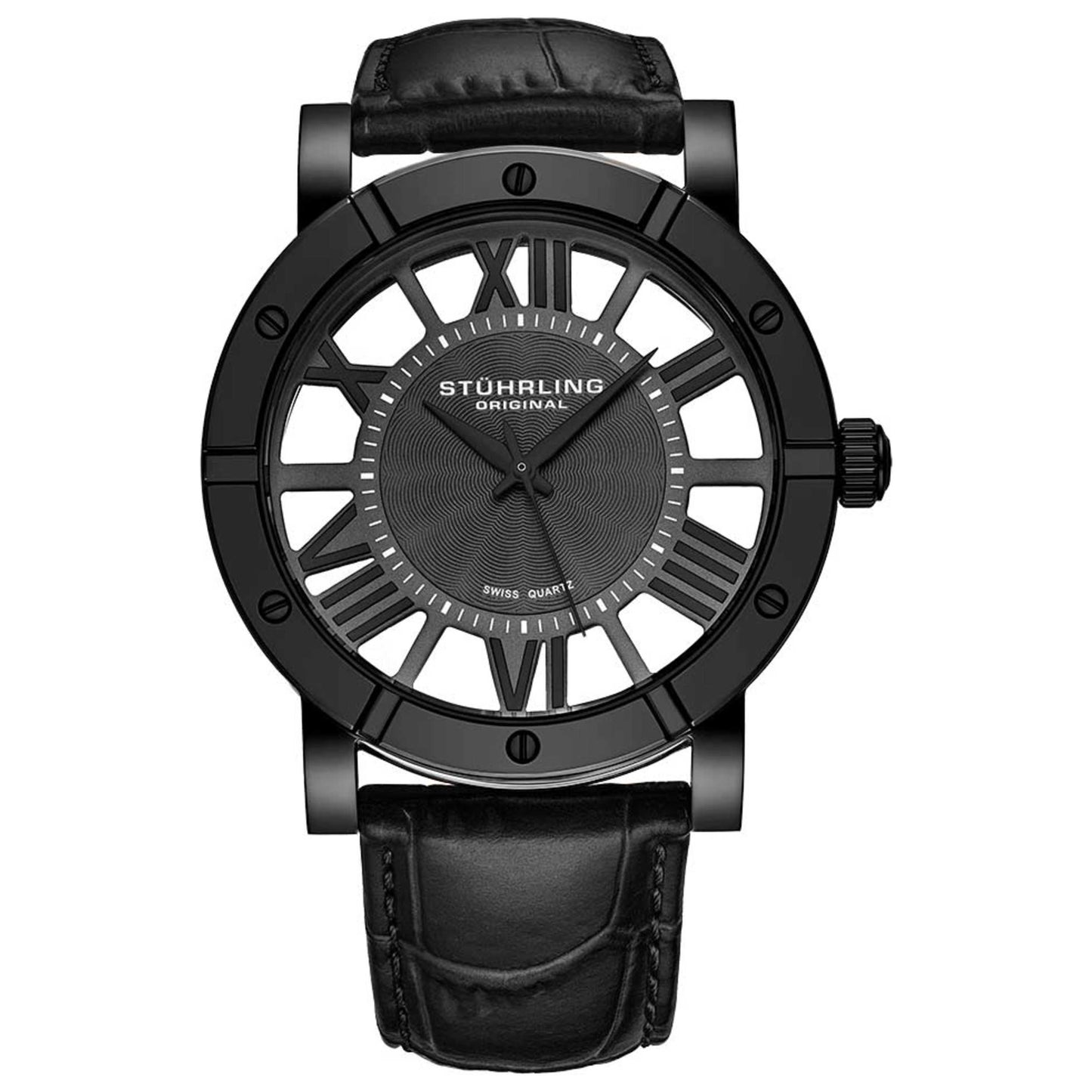 Front view of Stuhrling Symphony Men's Quartz Watch M14844